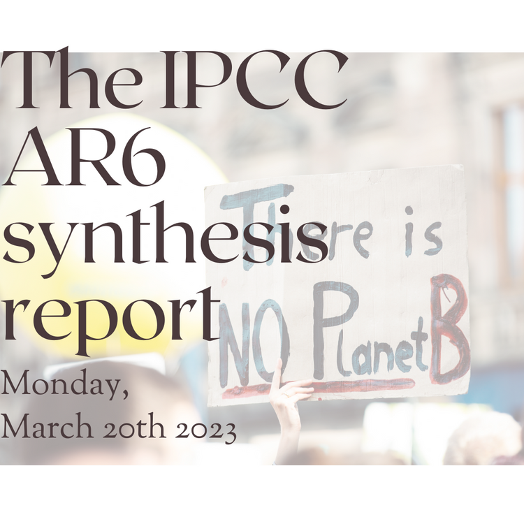 Let's talk about the IPCC synthesis report