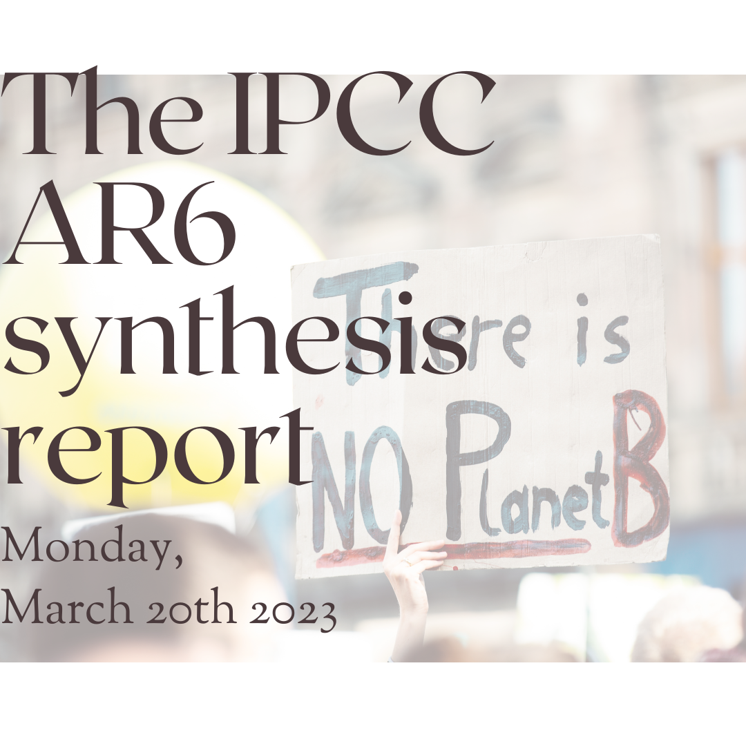 Let's talk about the IPCC synthesis report